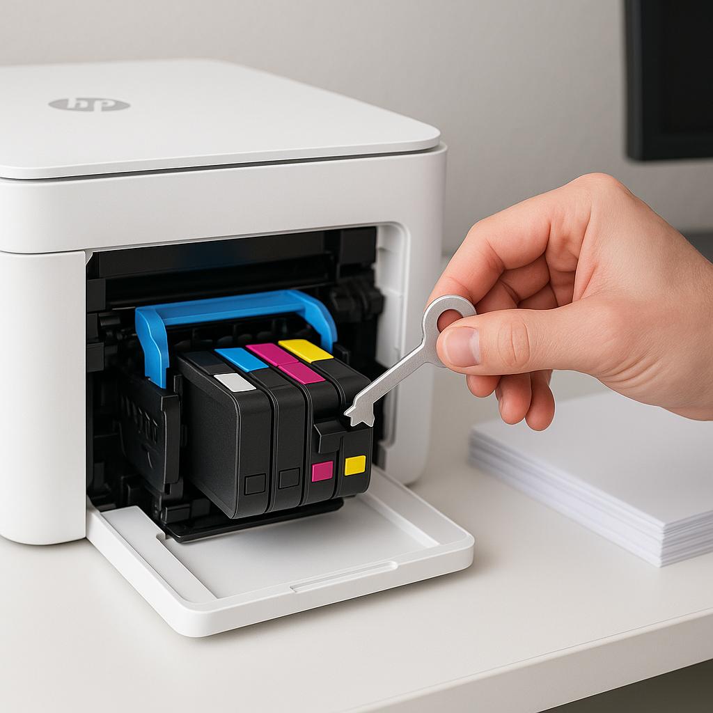 jak odblokować wkłady w drukarce hp?