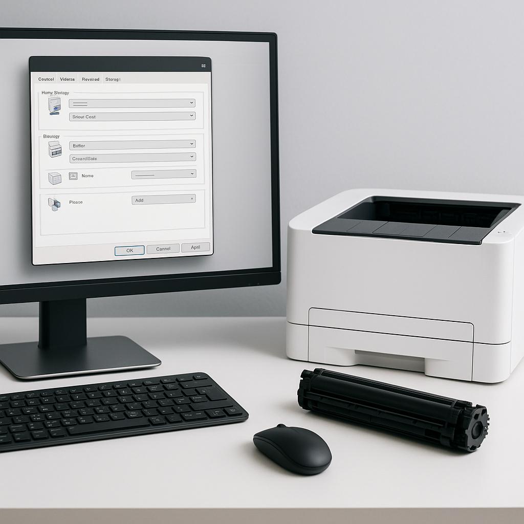 jak otworzyć okno ustawień sterownika drukarki?