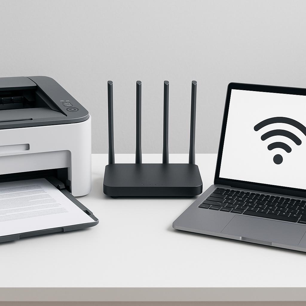 jak podłączyć drukarkę bezprzewodową do nowego routera?