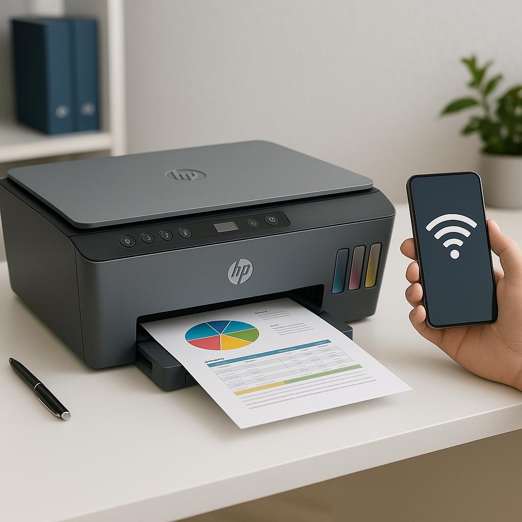 jak podłączyć hp smart tank do wi-fi?