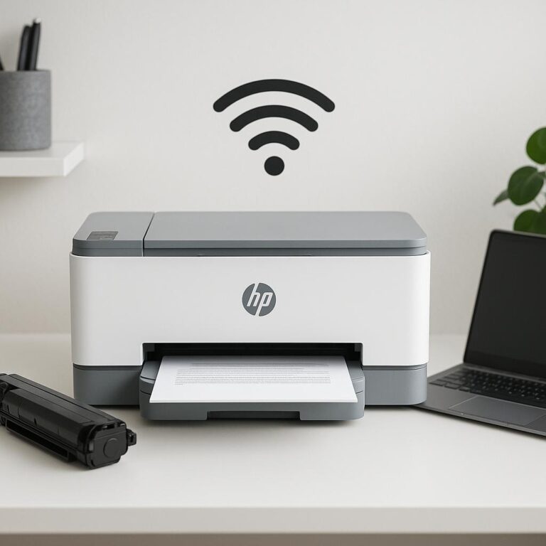 jak połączyć drukarek hp z wifi?