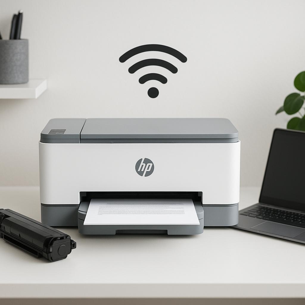 jak połączyć drukarek hp z wifi?