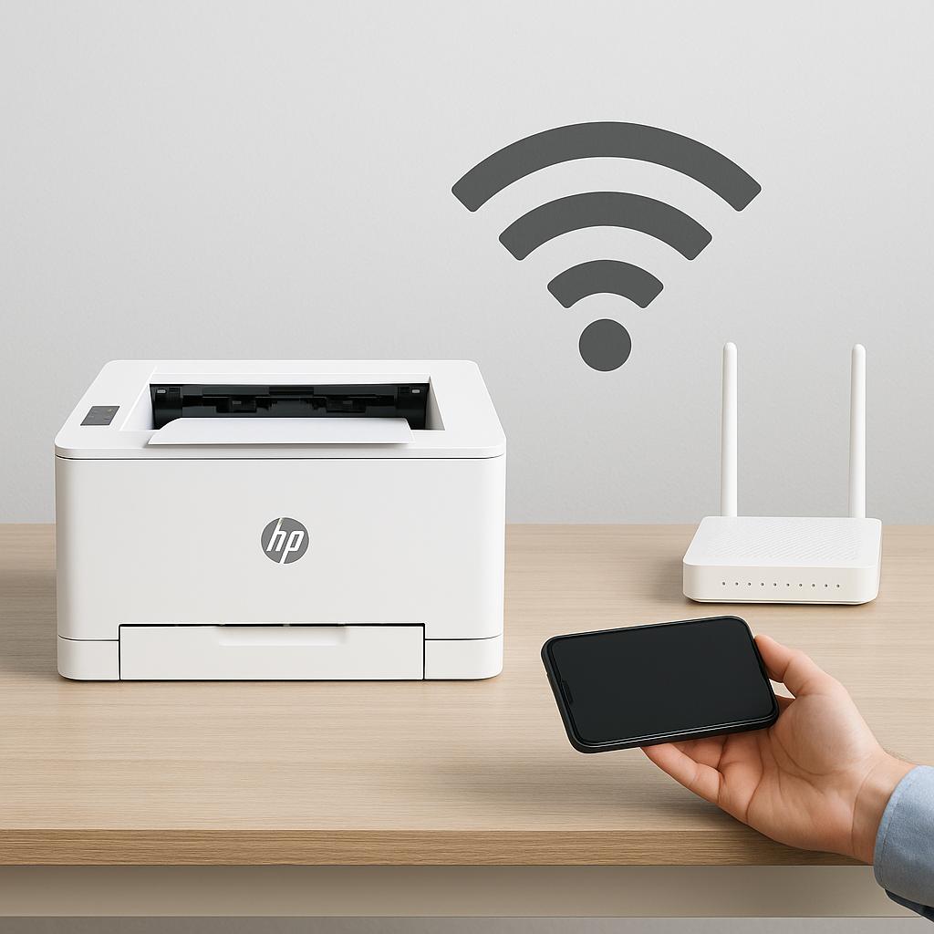 jak połączyć drukarkę hp laserjet z wi-fi?