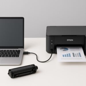 jak połączyć komputer z drukarką epson?