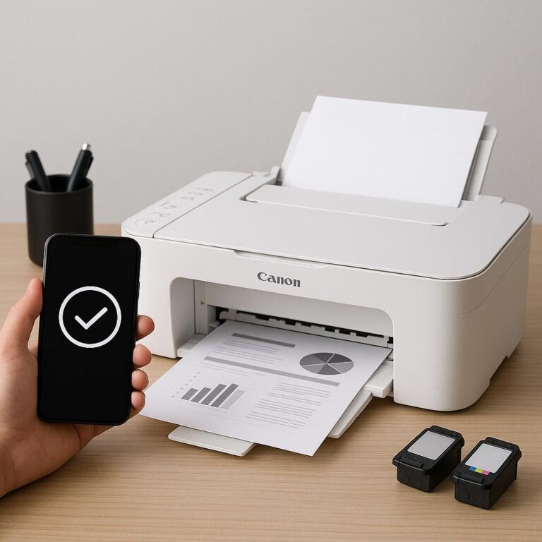 jak połączyć telefon z drukarka canon pixma?