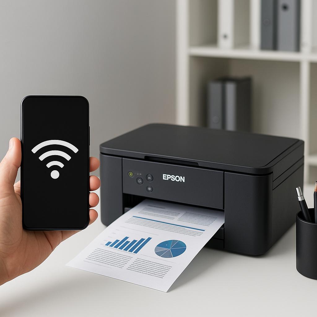 jak połączyć telefon z drukarkę epson przez wi-fi?