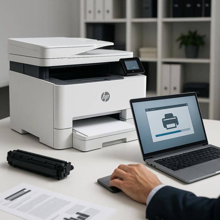 jak ponownie zainstalować sterownik w drukarce hp?