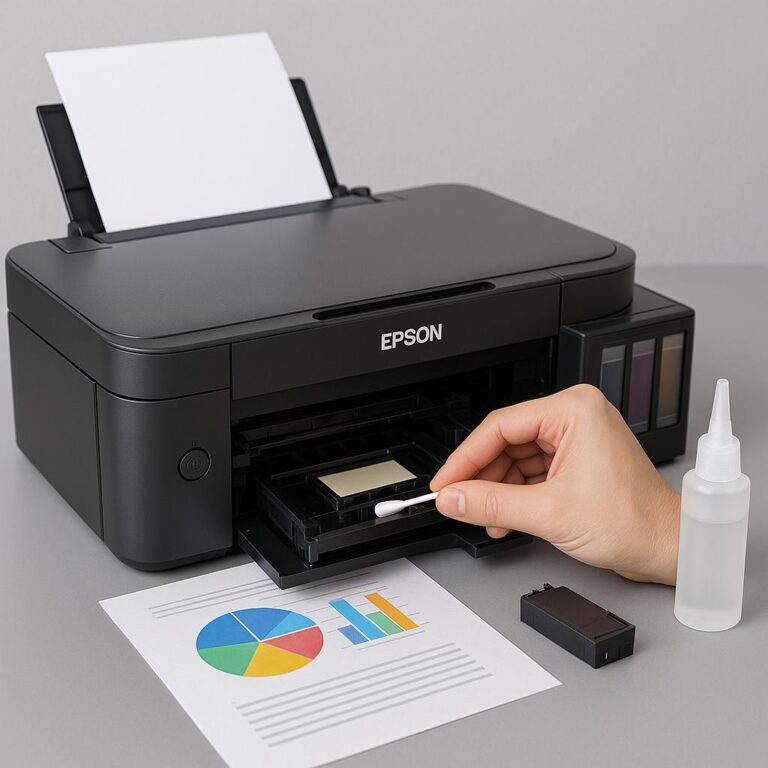 jak przeczyścić głowicę w drukarce epson?