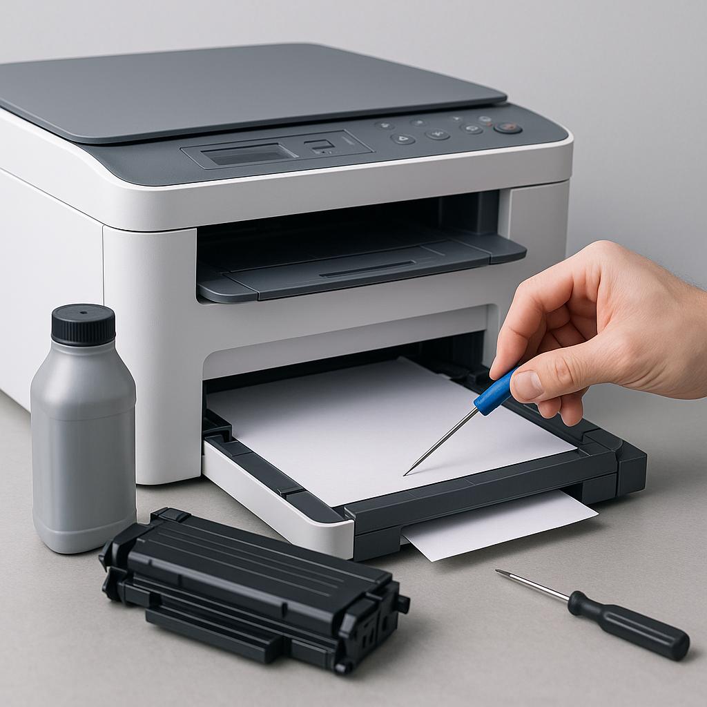 jak przepchnąć dysze w drukarce?