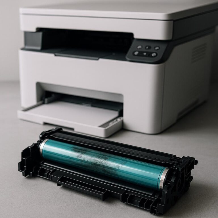 jak rozpoznać, że bęben drukarki jest uszkodzony?