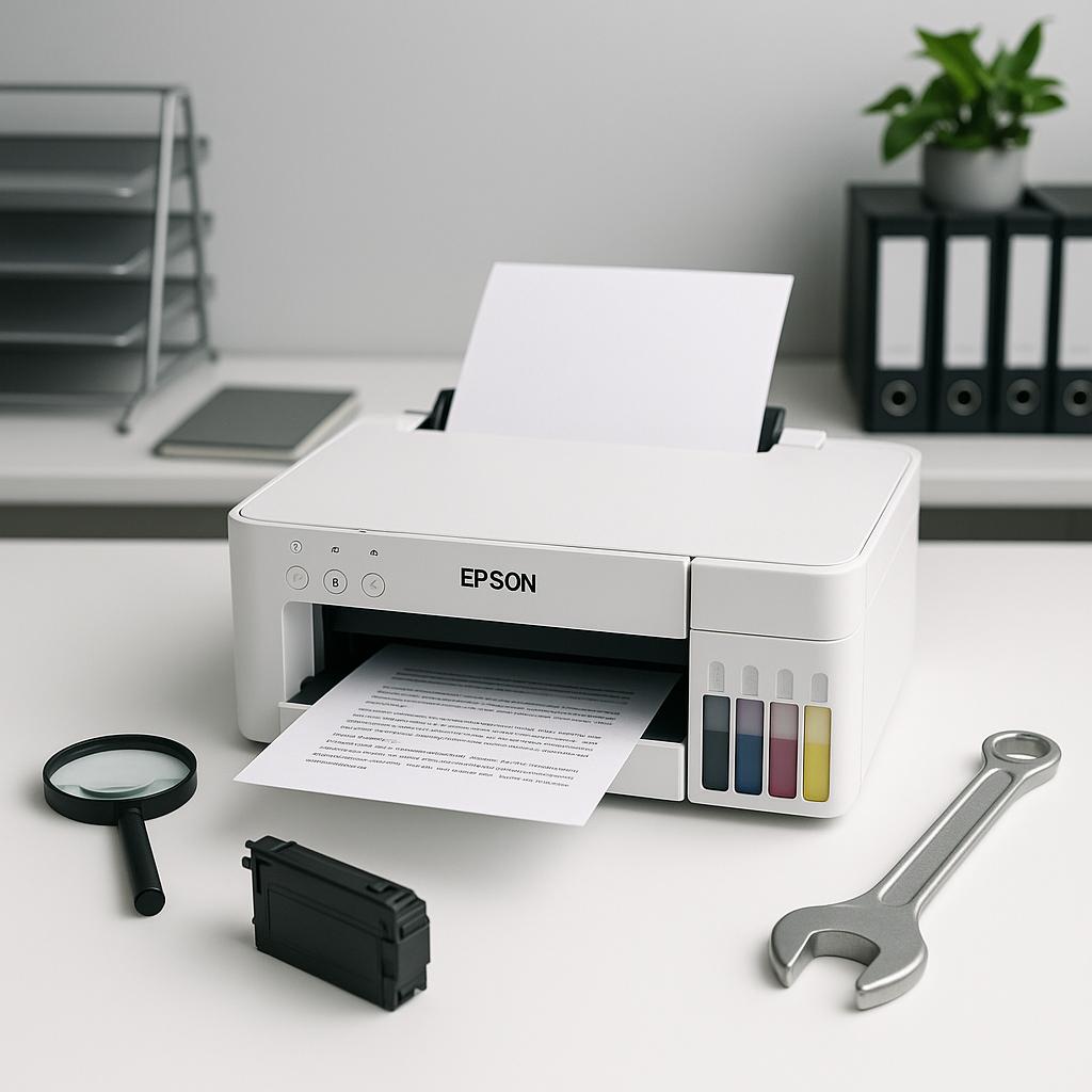 jak rozwiązać problem z tuszem w drukarce epson?