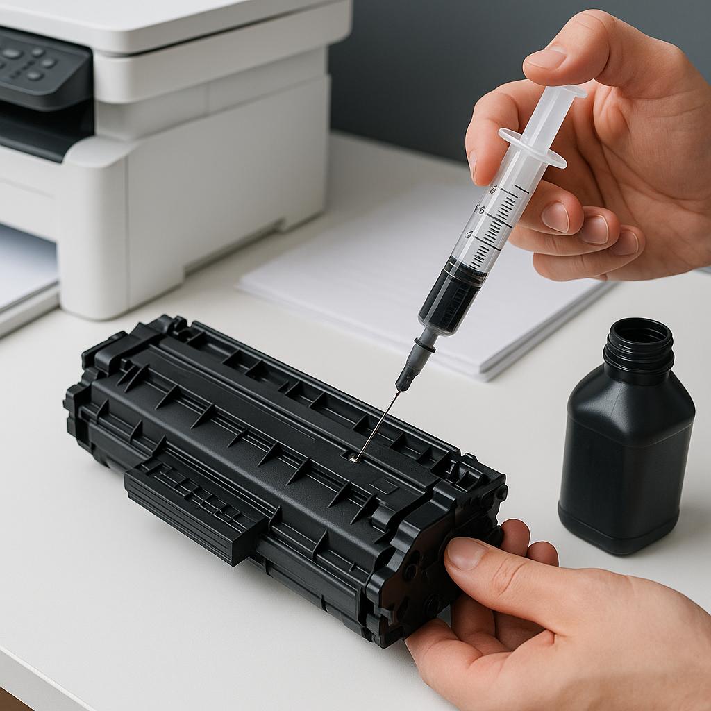 jak samodzielnie napełnić kartridż?