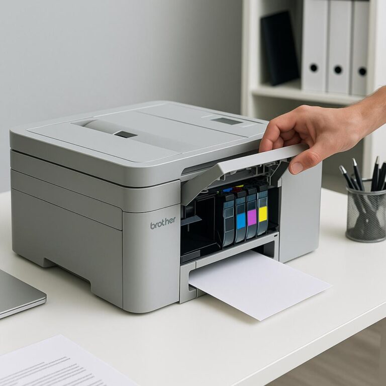 jak sprawdzić ile jest tuszu w drukarce brother?