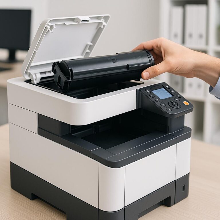 jak sprawdzić stan tonera w drukarce kyocera?