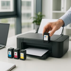 jak sprawdzić stan tuszu canon?