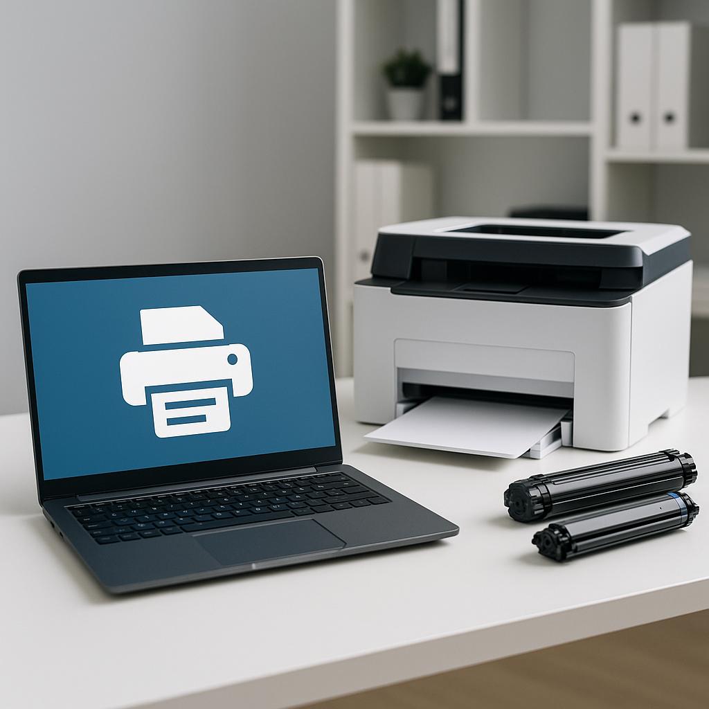 jak sprawić, aby drukarka rozpoznawała mój laptop?