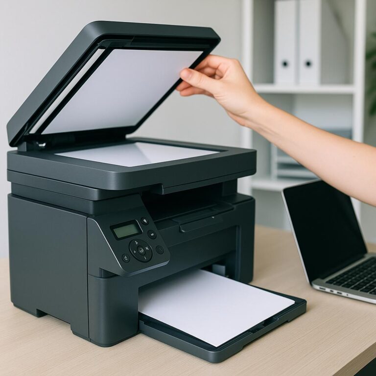 jak ustawić drukarkę tak, aby skanowała do komputera?