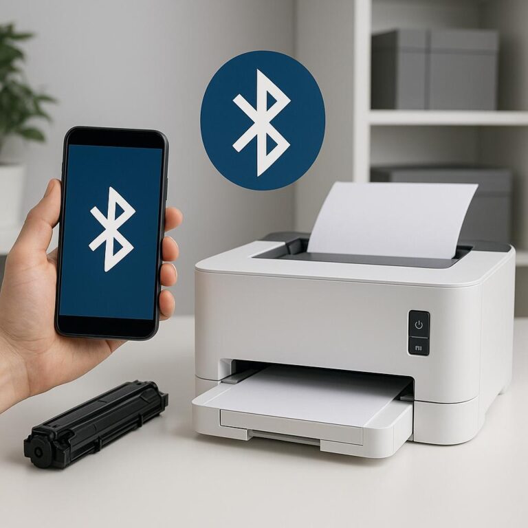 jak włączyć bluetooth w drukarce?