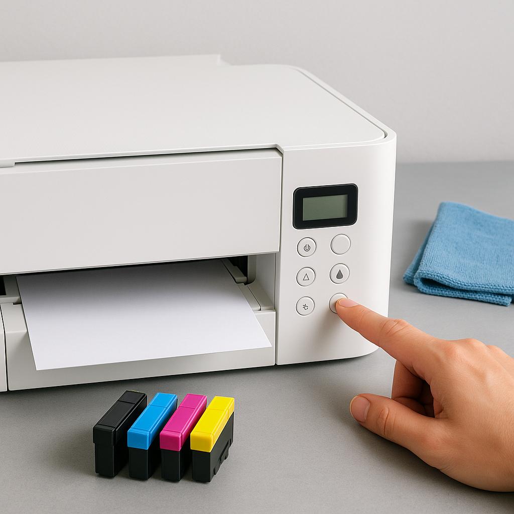 jak włączyć czyszczenie drukarki epson?