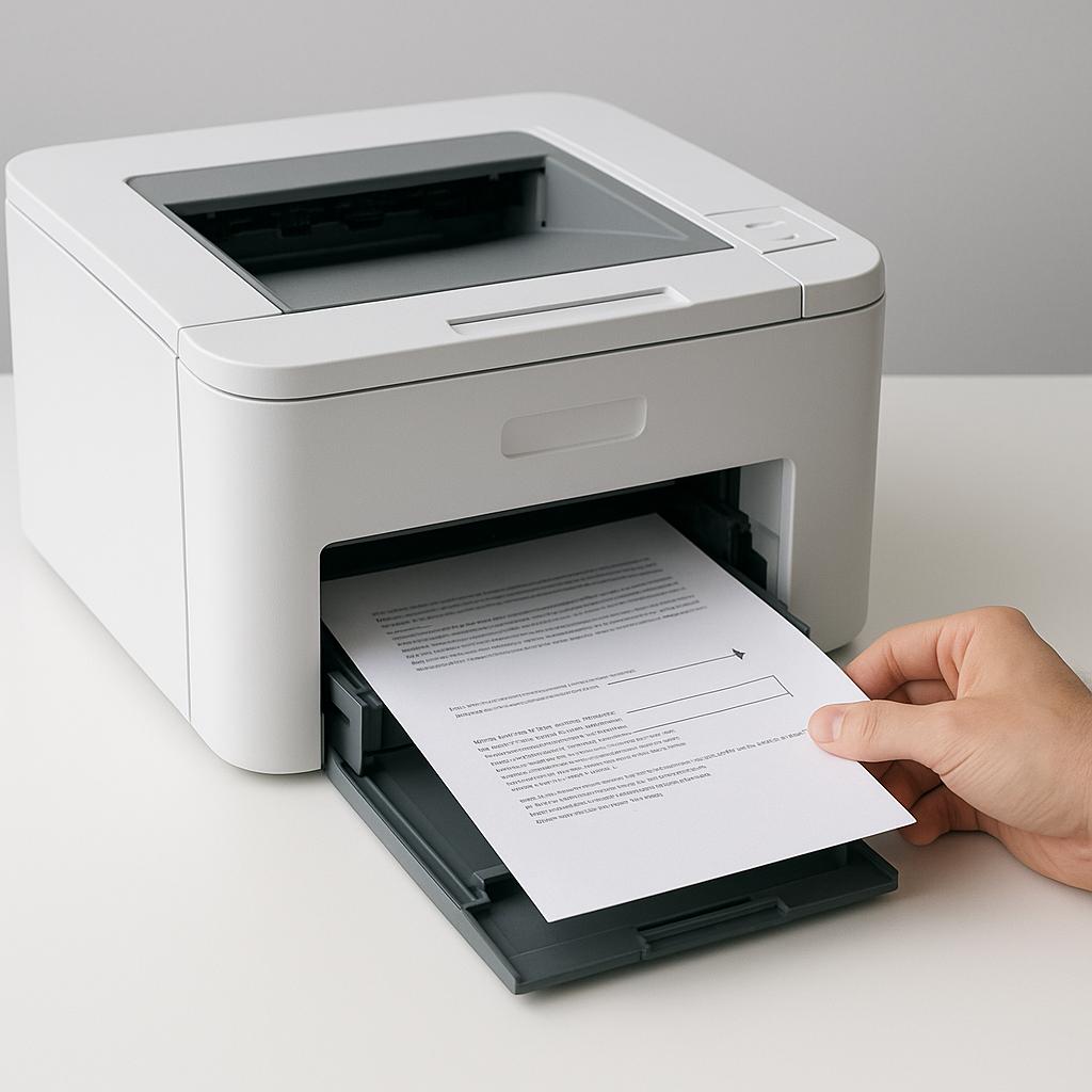 jak włożyć papier do drukarki, żeby wydrukować na drugiej stronie?