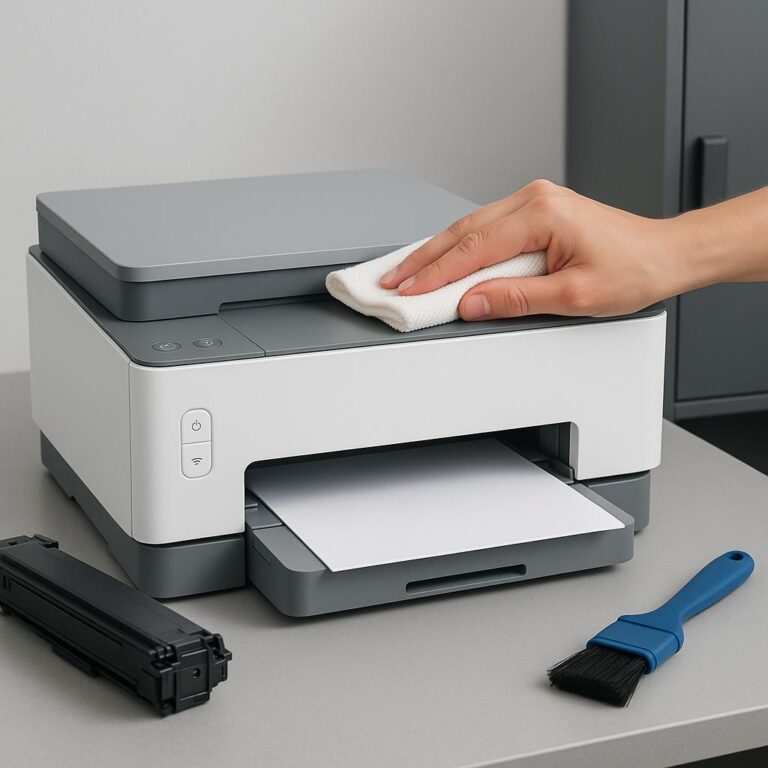 jak wyczyścić drukarkę hp smart?