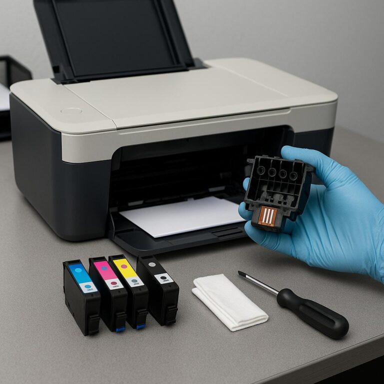 jak wyczyścić głowicę drukarki hp?