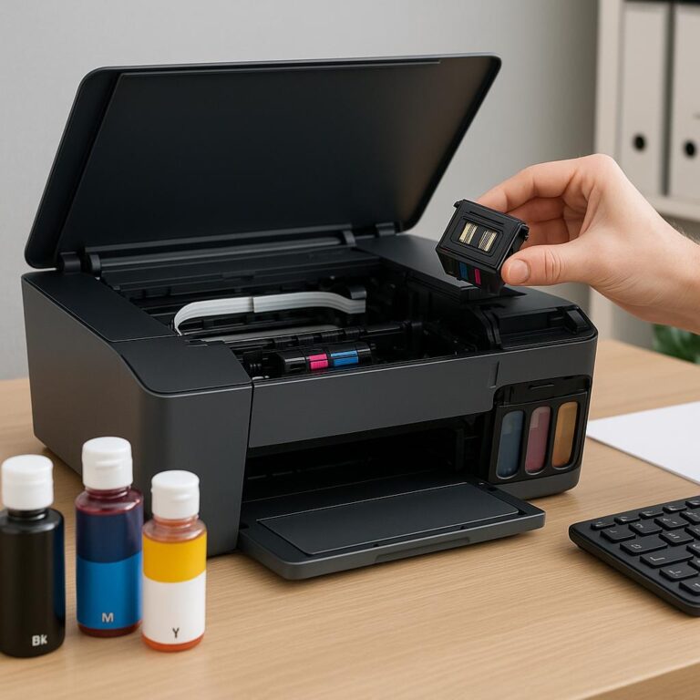 jak wyczyścić głowicę w drukarce hp smart tank?