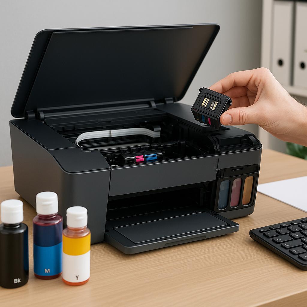 jak wyczyścić głowicę w drukarce hp smart tank?