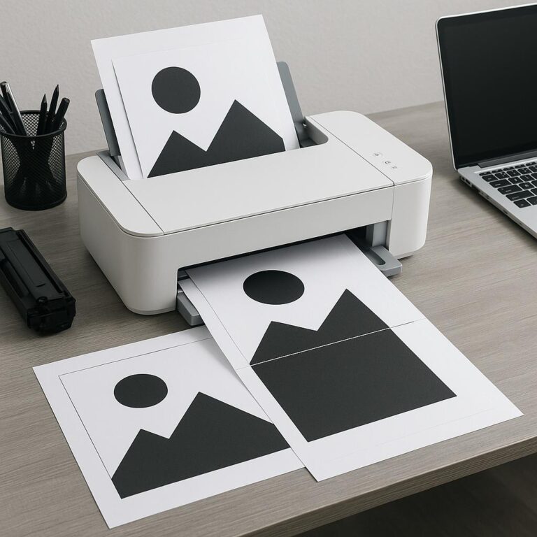 jak wydrukować duży format na drukarce a4?