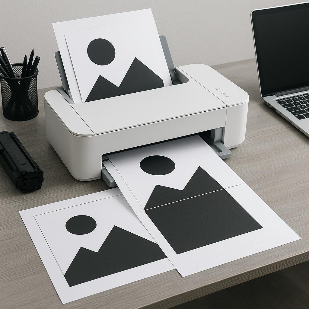 jak wydrukować duży format na drukarce a4?