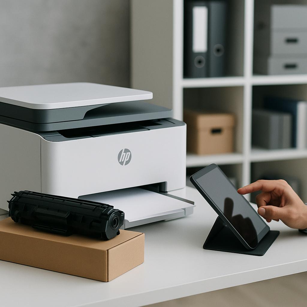 jak wymusić aktualizację drukarki hp?