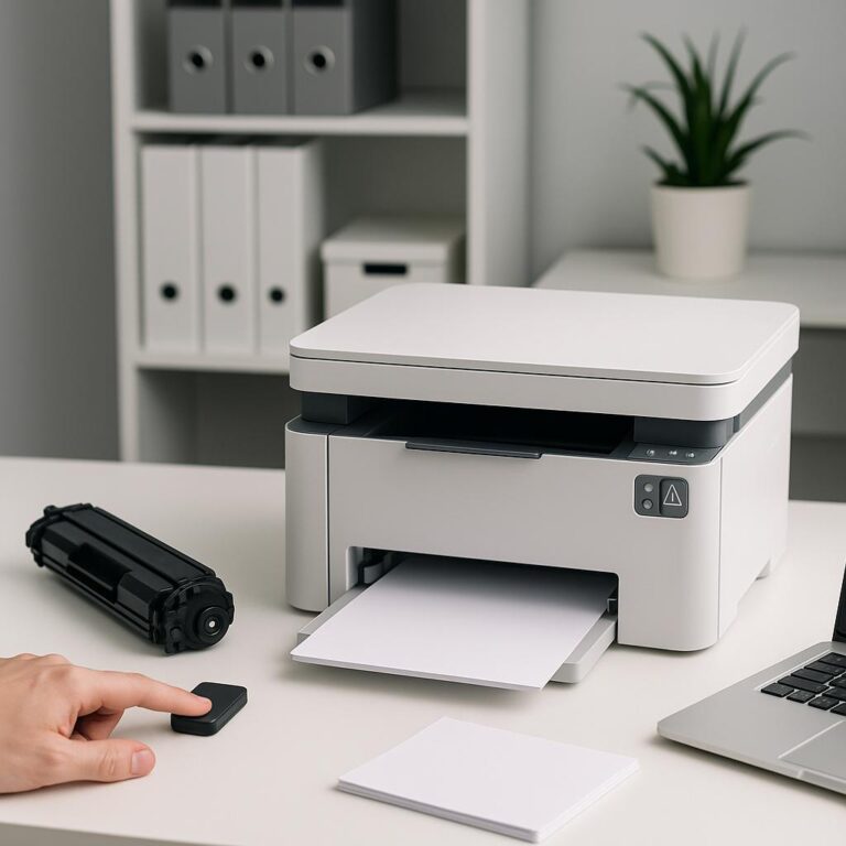 jak zresetować błąd drukarki?