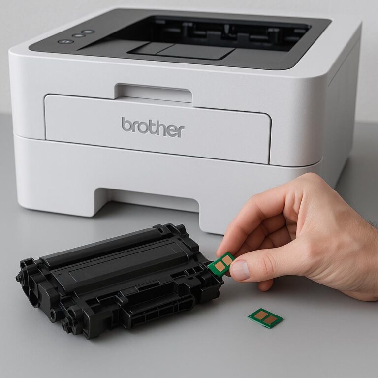 jak zresetować chip w drukarce brother?