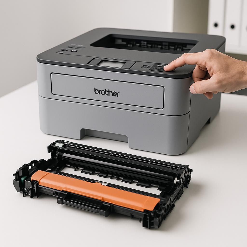 jak zresetować drukarkę brother po wymianie bębna?