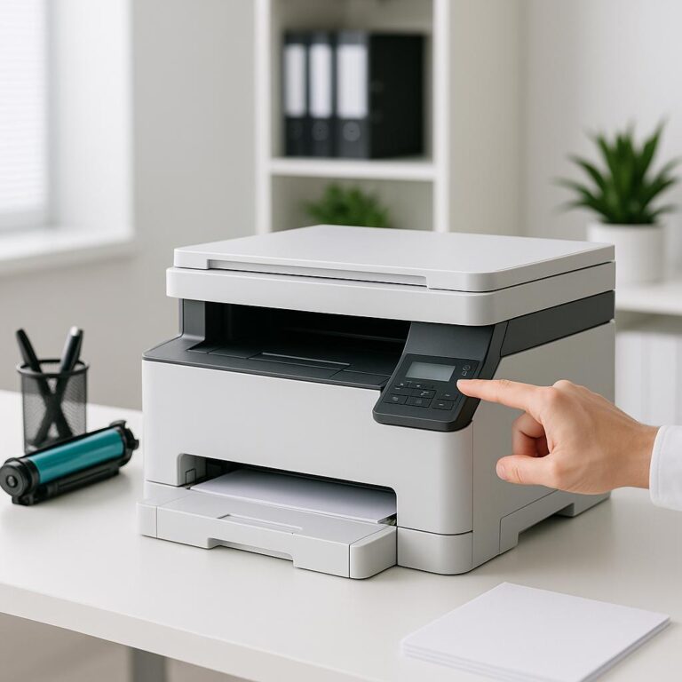 jak zresetować drukarkę lexmark?