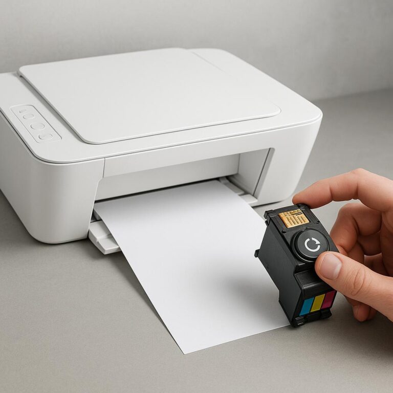 jak zresetować kartridż w drukarce hp?