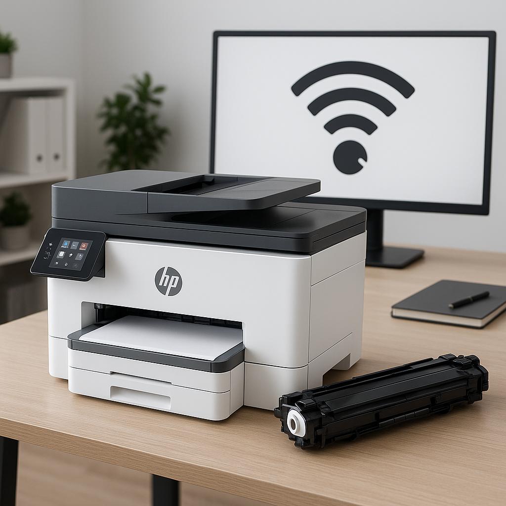 jak zresetować sieć wifi w drukarce hp?