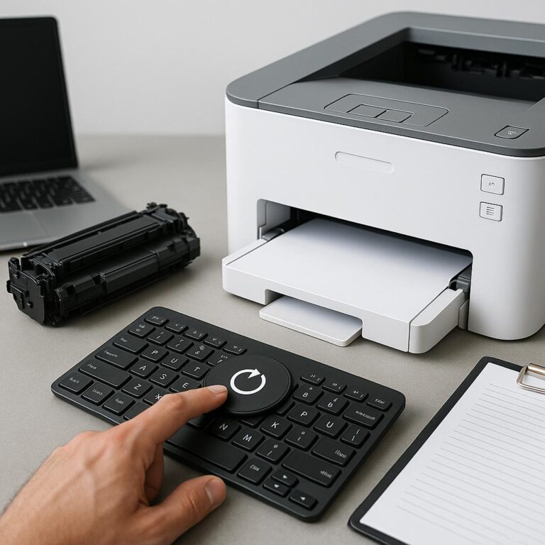 jak zresetować sterownik drukarki?