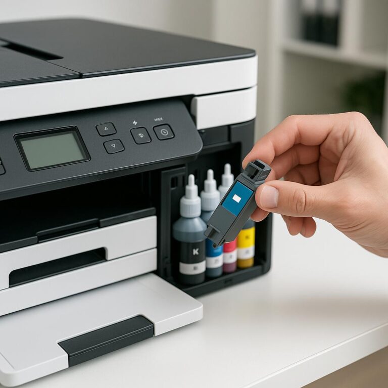 jak zresetować tusz brother?