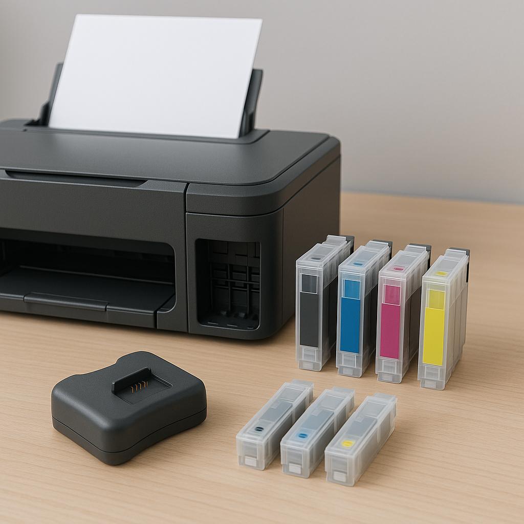 jak zresetować tusze do drukarki epson?