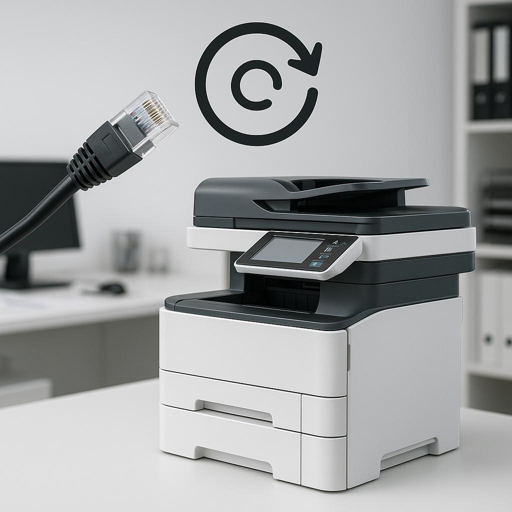 jak zresetować ustawienia sieciowe w drukarce?