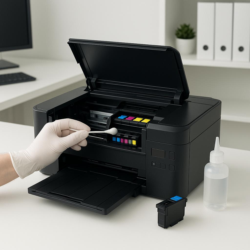 jak zrobić czyszczenie zaawansowane w drukarce epson?