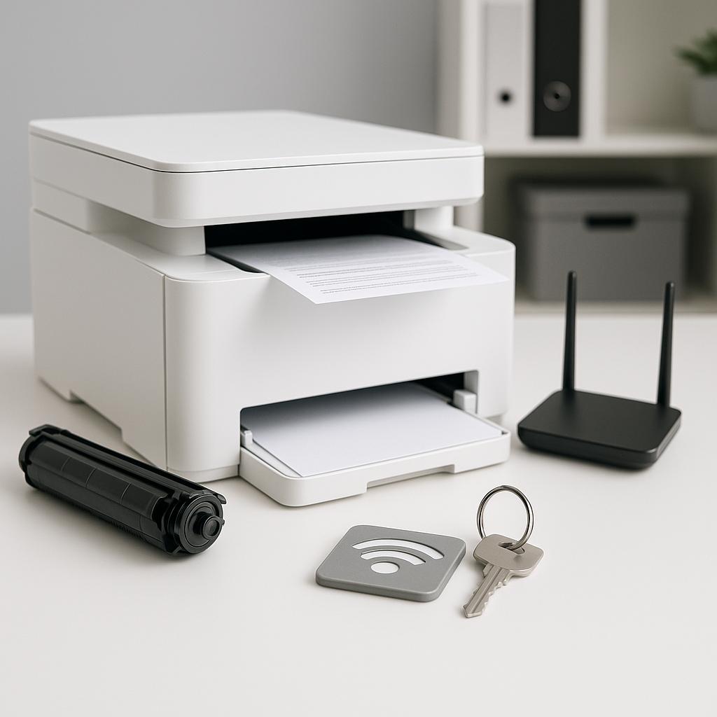 jakie jest domyślne hasło wi-fi dla drukarek hp?