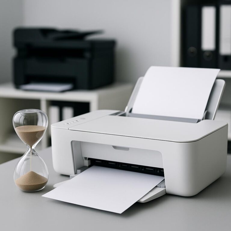 po jakim czasie zasycha tusz w drukarce?