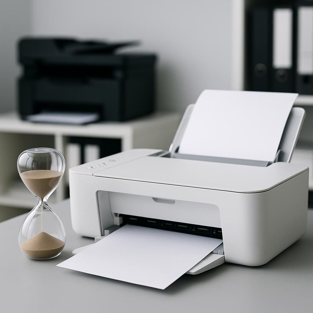 po jakim czasie zasycha tusz w drukarce?