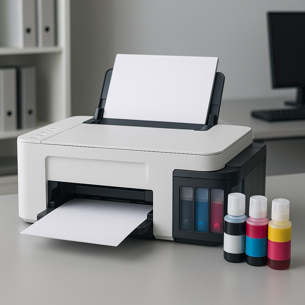 w jakiej drukarce nie zasychają tusze?