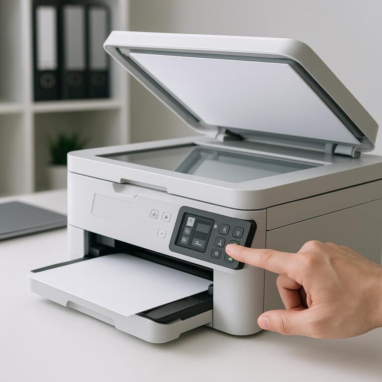 co nacisnąć w drukarce epson, aby zeskanować?