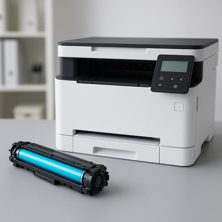 co oznacza c na drukarce canon?