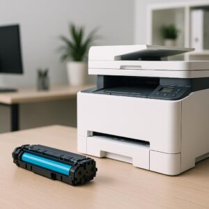 co oznacza litera c na drukarce?