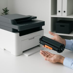 czemu drukarka nie widzi toneru?